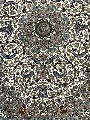 Vintage Ivory Persian Isfahan 3' X 5'