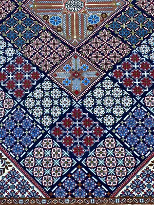 Vintage Navy Persian Isfahan 3' X 5'