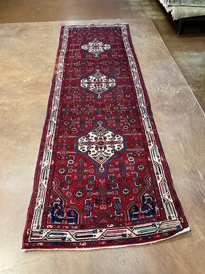 Vintage Red Persian Saraband Runner
