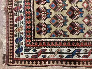 Antique Brown Persian Serab Runner