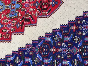 Vintage Navy Persian Senneh Kelim 7' X 10'
