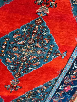 Vintage Orange Caucasian Karabaugh 5' X 7'