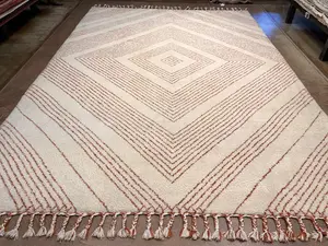 New Ivory Morocco Moroccan 10' X 14'