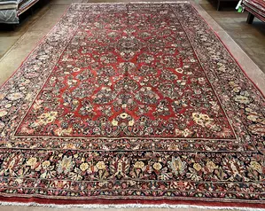 Antique Red Persian Saruk Oversize