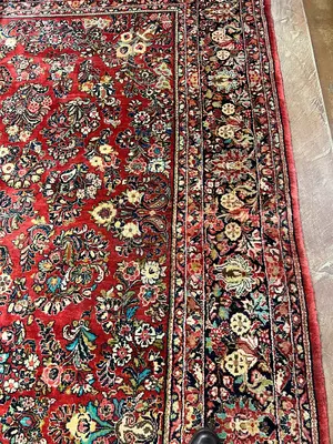 Antique Red Persian Saruk Oversize