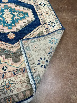 New Blue Afghanistan Oushak 3' X 5'