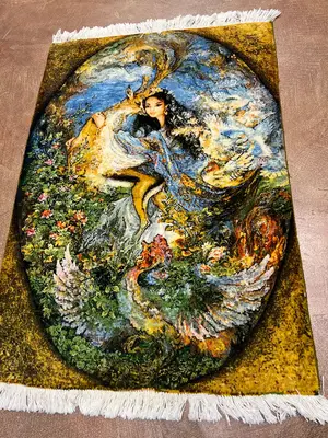 New Multi Persian Pictoral Tabriz 2' X 3'