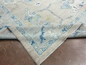 New Beige Afghanistan Oushak 10' X 14'