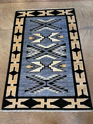 New Blue Afghanistan Navajo 3' X 5'