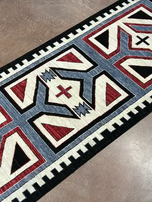 New Blue Afghanistan Navajo Runner