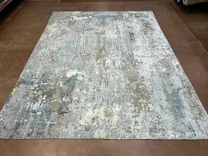 New Blue India Abstract Modern 8' X 10'