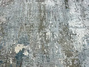 New Blue India Abstract Modern 8' X 10'
