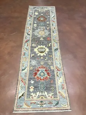 New Grey Pakistan Oushak Runner