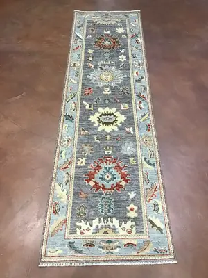 New Grey Pakistan Oushak Runner