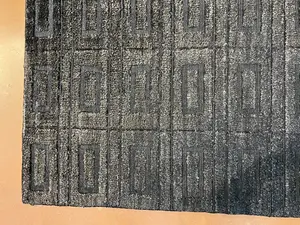 New Black India Modern Art Collection 4' X 6'