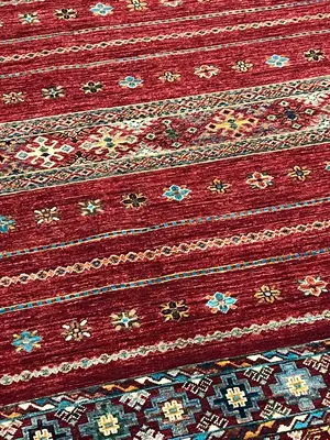 New Red Afghanistan Khorjin 5'-6"x8'