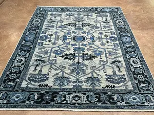 New Grey Afghanistan Modern Tribal 6' X 9'