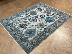 New Blue Afghanistan Oushak 5' X 7'