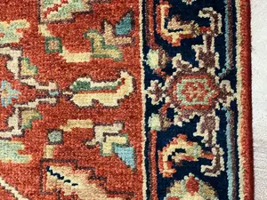 New Rust India Indo Heriz 2' X 3'