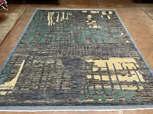 New Brown Afghanistan Modern Berber Collection 8' X 10'