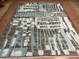 New Brown Afghanistan Modern Berber Collection 8' X 10'