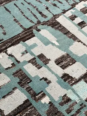 New Brown Afghanistan Modern Berber Collection 8' X 10'