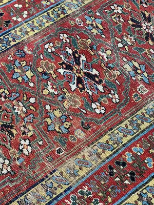 Antique Red Persian Kurdish Runner