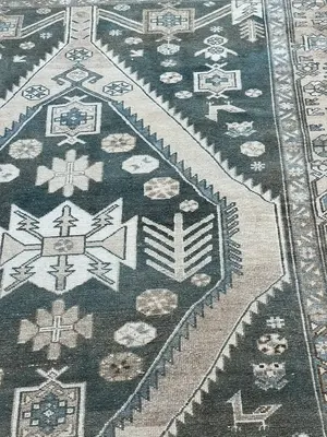 Vintage Blue Persian Hamadan 5' X 7'