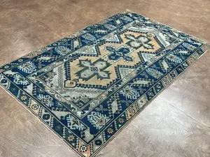 Vintage Grey Turkey Dosemealti 4' X 6'