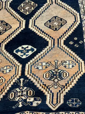 Vintage Navy Persian Afshar 4' X 6'