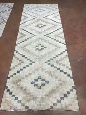 New Ivory Turkey Anatolian Runner