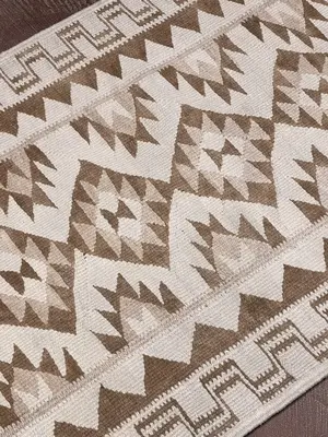 New Ivory Persian Kelim Runner