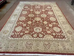 New Red Pakistan Tabriz 9' X 12'