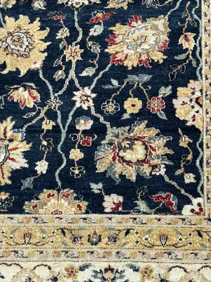 New Black India Indo Kashan 10' X 14'