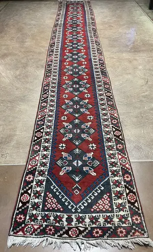 Vintage Red Turkey Dosemealti Runner