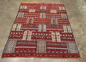 New Red Afghanistan Sumak 4' X 6'
