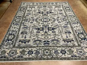 New Blue Afghanistan Modern Tribal 8' X 10'