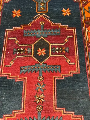 Vintage Navy Persian Azerbaijan Runner