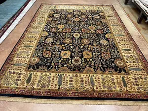 New Black India Indo Persian 9' X 12'
