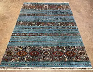 New Blue Afghanistan Khorjin 6' X 9'