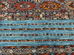 New Blue Afghanistan Khorjin 6' X 9'