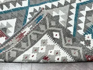 New Ivory Afghanistan Maimana Kelim 8' X 10'