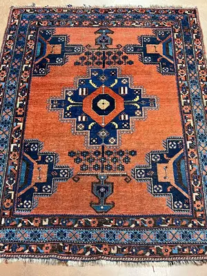 Antique Rust Persian Afshar  4' X 6'