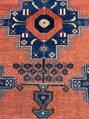 Antique Rust Persian Afshar  4' X 6'