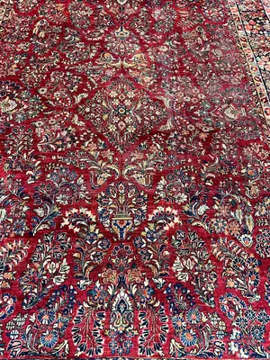 Antique Red Persian Saruk 9' X 12'