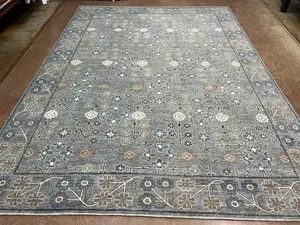 New Grey Pakistan Khotan 9' X 12'