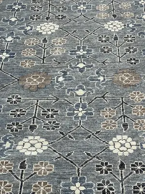New Grey Pakistan Khotan 9' X 12'