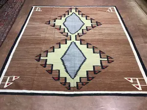 New Brown Pakistan Navajo Kelim 8' X 10'