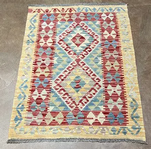 New Gold Pakistan Modern Tribal Kelim 2'-6"x4'