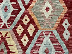 New Rust Pakistan Modern Tribal Kelim 8' X 10'